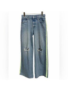 GAP Wide Baggy Low Rise Jeans 27 Y2K 90s Grunge Loose Fit